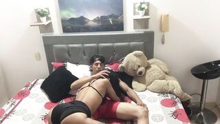 My sister-in-law enters my room with her sexy outfit, she starts kissing my neck and chest while I c