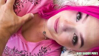 Gracie Gates Moans “Please Fuck Me, Dad” and Gets It Deep