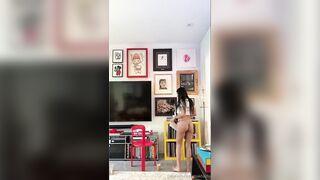 New Mia Khalifa Naked Full Bush Yoga NEW Live