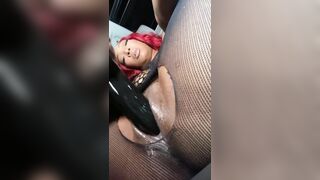 Thick Ebony babe delivers Creamy Pussy Nightcap POV w/ Creampie Countdown!