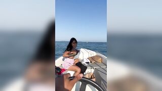 NEW OnlyFans Yasmina Khan Fuck On A Boat With Troy Francisco